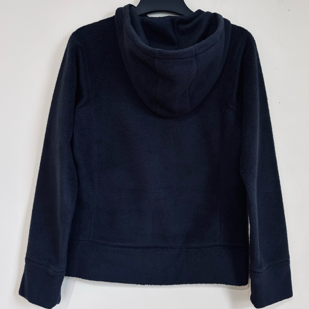 Patagonia Women XS dark navy full zip Long Sleeve hooded cozy soft fleece Jacket - Picture 2 of 16